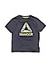 Reebok 100% Polyester Graphic Blue Active T-Shirt Size 5 - photo 1