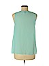 Aqua 100% Polyester Blue Sleeveless Blouse Size M - photo 2