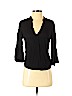 Splendid 100% Rayon Black Long Sleeve Blouse Size XS - photo 1