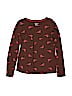 Gap Kids 100% Cotton Print Brown Long Sleeve T-Shirt Size M (kids) - photo 1