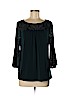 AGB Teal 3/4 Sleeve Blouse Size M - photo 1