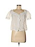 Maeve White Short Sleeve Blouse Size 6 (petite) - photo 1