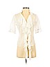 Vetiver White Short Sleeve Blouse Size 4 - photo 1