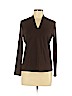 Talbots Brown Long Sleeve Top Size M (petite) - photo 1