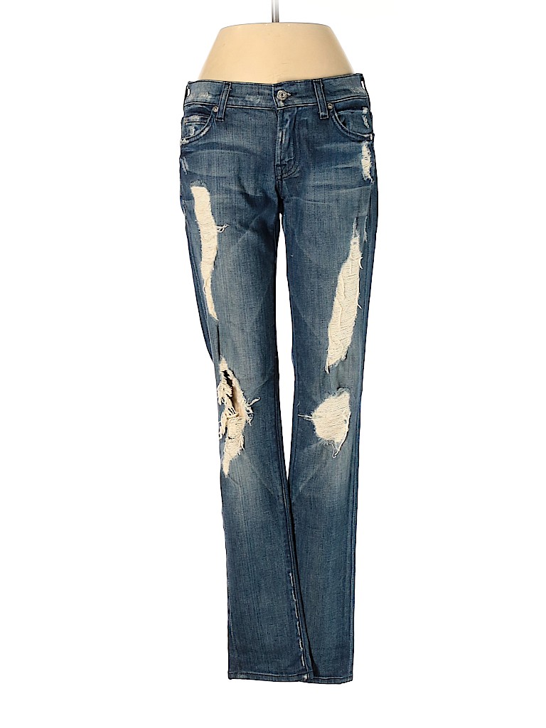 7 For All Mankind Blue Jeans Size 24 waist - photo 1
