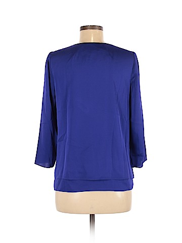 Milly Long Sleeve Silk Top (view 2)