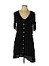 H&M 100% Viscose Black Casual Dress Size 10 - photo 1