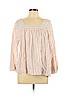 Rachel Zoe 100% Linen Pink Long Sleeve Blouse Size L - photo 1