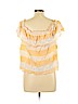 American Eagle Outfitters 100% Cotton Orange Short Sleeve Blouse Size L - photo 2