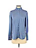 Vince. Blue Long Sleeve Silk Top Size XS - photo 1