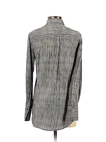 Theory Long Sleeve Silk Top (view 2)