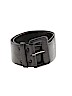 Chetta B 100% Leather Solid Black Leather Belt Size 10 - photo 1