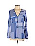 Yoana Baraschi 100% Polyester Blue Long Sleeve Blouse Size M - photo 1