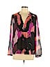 Diane von Furstenberg 100% Silk Pink Long Sleeve Silk Top Size 8 - photo 1