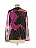 Diane von Furstenberg 100% Silk Pink Long Sleeve Silk Top Size 8 - photo 2
