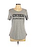 Zoe+Liv Gray Short Sleeve T-Shirt Size M - photo 1