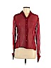 Ann Taylor LOFT 100% Silk Red Long Sleeve Silk Top Size 6 - photo 1