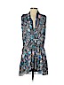 Rebecca Minkoff 100% Silk Blue Casual Dress Size 4 - photo 1
