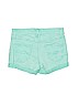 Abercrombie 100% Cotton Green Denim Shorts Size 11 - 12 - photo 2