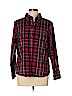L.L.Bean 100% Cotton Red Long Sleeve Button-Down Shirt Size L (petite) - photo 1