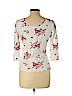 Rebecca Taylor White 3/4 Sleeve Top Size L - photo 2