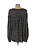 Free People 100% Polyester Gray Long Sleeve Blouse Size L - photo 2