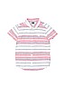 Tea Stripes Pink Short Sleeve Button-Down Shirt Size 6 - photo 1