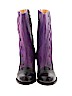 Oak Tree Farms 100% Leather Purple Boots Size 8 - photo 2