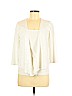 Christopher & Banks 100% Cotton White Cardigan Size M (petite) - photo 1