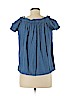 Ann Taylor LOFT Blue Short Sleeve Top Size M (petite) - photo 2