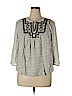 Lucky Brand 100% Rayon Ivory 3/4 Sleeve Blouse Size XL - photo 1