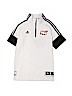 Adidas 100% Polyester White Short Sleeve Polo Size 10 - 12 - photo 1
