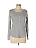 SONOMA life + style Gray Long Sleeve Henley Size L (petite) - photo 1