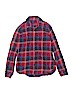 Uniqlo 100% Cotton Burgundy Long Sleeve Button-Down Shirt Size 13 - photo 1