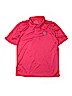 Port Authority 100% Polyester Pink Short Sleeve Polo Size L (youth) - photo 1