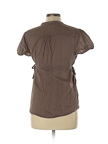 Motherhood Short Sleeve Button-Down Shirt (view 2)