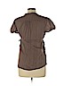 Motherhood 100% Cotton Tan Short Sleeve Button-Down Shirt Size L - photo 2