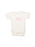 Two Feet Ahead 100% Cotton White Short Sleeve Onesie 3-6 MO / 6 MO - photo 1