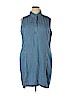 Soma 100% Tencel Lyocell Blue Casual Dress Size XXL - photo 1