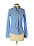 Banana Republic Blue Long Sleeve Button-Down Shirt Size 4 (petite) - photo 1