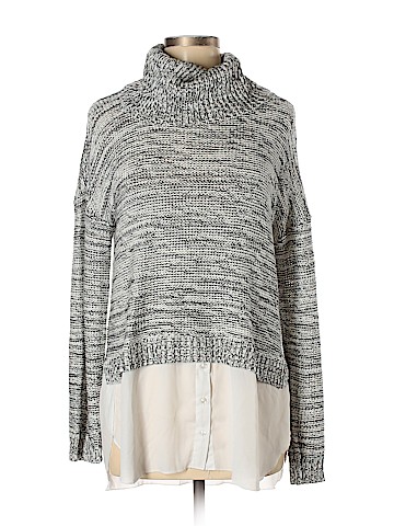 Aqua Turtleneck Sweater (view 1)