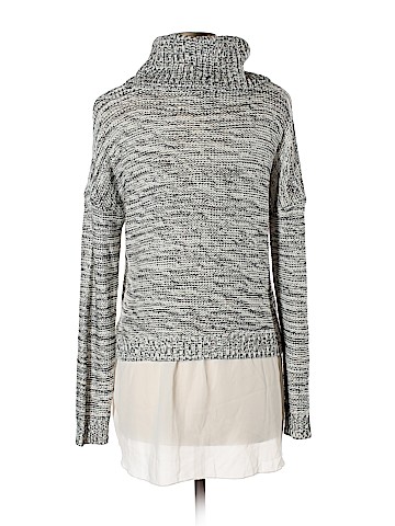 Aqua Turtleneck Sweater (view 2)