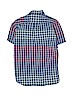 Gap Kids 100% Cotton Checkered-gingham Blue Short Sleeve Button-Down Shirt Size 12 - photo 2