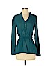 Double Zero 100% Polyester Green Long Sleeve Blouse Size S - photo 1