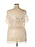 Bobeau 100% Cotton Ivory Short Sleeve Top Size 3X - photo 2