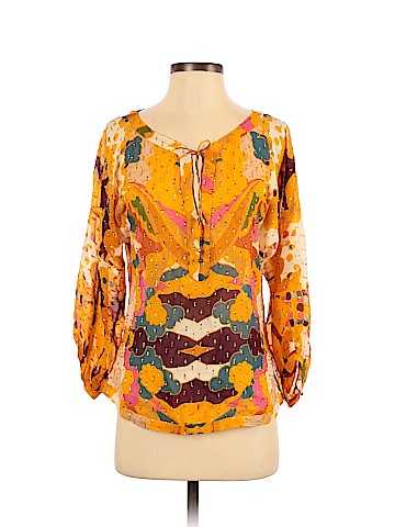 Diane von Furstenberg 3/4 Sleeve Silk Top (view 1)