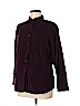 Duo Maternity 100% Cotton Purple 3/4 Sleeve Button-Down Shirt Size M - photo 1