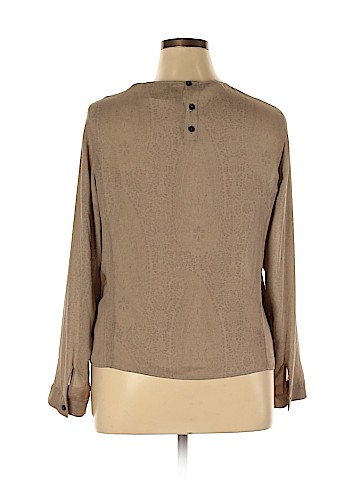 Giorgio Armani Long Sleeve Silk Top (view 2)