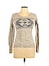 Pink Rose Gray Pullover Sweater Size S - photo 1