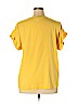 Ashley Stewart 100% Polyester Yellow Short Sleeve Blouse Size 14 - 16 Plus - photo 2